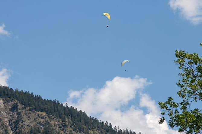Gleitschirm Tandemflug vom Nebelhorn